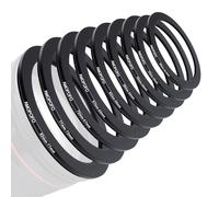 Juego de 9 anillos reductores, anillo adaptador de lente de cámara de 82-77 mm/77-72 mm/72-67 mm/67-62 mm/62-58 mm/58-55 mm/55-52 mm/52-49 mm/49-40,5 mm. Hecho de aluminio mecanizado CNC