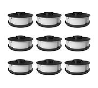 Juego de 9 bobinas de repuesto para cortabordes Powerplus POWXG30033, POWXG30035 y POWACG1162 (9)