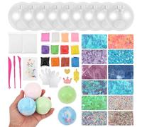 Juego de 9 bolas de estrés para hacer manualidades en blanco, con tapa de cierre, pelota antiestrés, para hacer tú mismo, funda de silicona, rellenable, para adultos, transparente