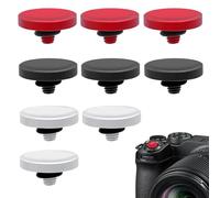 Juego de 9 botones de disparador para cámara, de aluminio, botón de obturación suave, cóncavo | 3 colores, aluminio, forma cóncava, compatible con las series Fuji X100/X-Pro/X-E/X-T y Leica M y Sony RX1R II