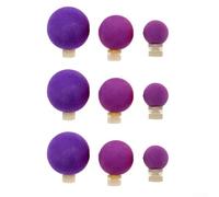 Juego de 9 flotadores de pesca, material EVA con diseño AirLock para una detección eficaz de golpes (morado)