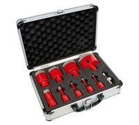 Juego de 9 fresas diamantadas para gres 6-68mm Holzmann dtbks6-68