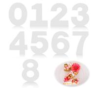 Juego de 9 moldes para number Cake Grand Format de 10 pulgadas, moldes de 0 a 8 para tartas, patrón reutilizable para pastelería profesional, plantilla de número de pastel para boda, cumpleaños