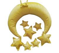 Juego de 9 piezas para fotografía de recién nacido, almohada para posar fotos de bebé + estrellas