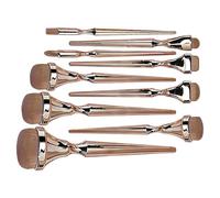Juego de 9 Pinceles para Sombras de Ojos - 14,7 CM Pincel de Maquillaje, Pincel Mezclador Suave de Carbón, Reutilizable | Blender de Maquillaje Artisťa para Maestros, Boda, Viajes, Festival, Salón y U