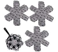Juego de 9 Protector Sartenes Separador Sartenes Protectores de Sartenes Protectores de Ollas y Sartenes para Separar Ollas y Sartenes 3 Tamaños Diferentes (38/36/26 Cm) Gris