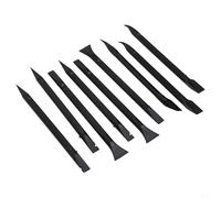 Juego de 9 raspadores de plástico para limpiar espacios reducidos, herramienta multiusos antiarañazos para calcomanías, cera, grasa, suciedad, kit