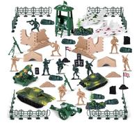 Juego de 90 figuras de soldados militares para hombre, figuras de plástico para hombre, figuras de acción y accesorios con bolso, para niños, niñas y niños pequeños