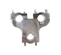 Juego de abrazadera de tubo, accesorio de tambor, clip de expansión de tambor de metal, abrazadera de conector de tres agujeros