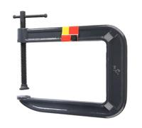 Juego de abrazaderas C de alcance profundo de 4 piezas, abrazadera de soldadura de acero resistente, accesorio tipo G para trabajo en madera para pinza de carpintería DIY (Espesor de sujeción