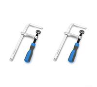 Juego de abrazaderas de cola de milano, 160 x 60 mm, acero cromado para carpintería de riel, diseño forjado estable con brazo deslizante reforzado, fijación de ranura de escritorio