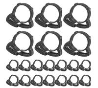 Juego de abrazaderas de manguera, abrazaderas de tubo ajustables, 20 veces de ajuste fiable, prevención de fugas, agarre seguro, kit surtido de clips para enfriador intermedio de coche, agua de jardín