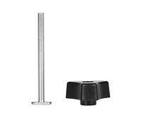 Juego de abrazaderas de sujeción rápida de metal, abrazadera con ranura en T para guía en T, herramienta de carpintería; de sujeción roscado de 8 mm con perilla manual para (Tornillo T+mango de