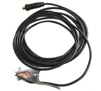 Juego de abrazaderas de tierra de 300 A y cables de soldadura MMA para cable inversor de arcos, clip de tierra resistente con conector de soldadura de cobre para astillero y equipo de soldadura de