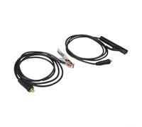 Juego de abrazaderas de tierra de 300 A y cables de soldadura MMA para cable inversor de arcos, clip de tierra resistente con conector de soldadura de cobre para astillero y equipo de soldadura de