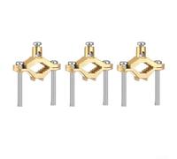 Juego de abrazaderas de tierra de aleación de cobre para una unión fiable a tuberías de agua de metal y conductos de acero, adecuado para tubos o varillas de cobre tamaños 12 a 1 (1 unidad)