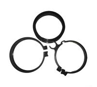 Juego de abrazaderas de tubo compatible con Br700 Br800 Br800x Br450 Br450c Piezas de aspiradora de soplador de hojas incluyendo abrazadera de manguera y anillo deslizante, color negro para un ajuste