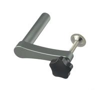 Juego de abrazaderas para banco de carpintería, prensatelas rápidas de agujero de perro de 19 mm/20 mm para fijación de escritorio, cuerpo de aleación de aluminio con placa de tornillo de acero