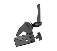 Juego de abrazaderas profesionales para estudio fotográfico con pernos de 5/8 pulgadas y capacidad de mandíbula de 2.1 pulgadas para soportes de iluminación de cámara, abrazadera de iluminación de