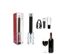 Juego de abridor de botellas de vino, juego de abrebotellas de vino tinto,Accesorios para abrebotellas multifuncionales - Kit de abridor de vino multifuncional y práctico, accesorios para vino