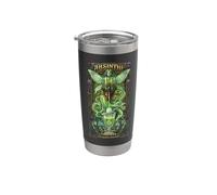 Juego de absenta con vaso, cuchara y fuente Vaso térmico de acero inoxidable de doble pared