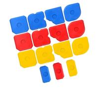 Juego de acabado de calafateo de 15 piezas con raspadores resistentes Acabados de calafateo de múltiples ángulos para proyectos domésticos sin costuras Sellador de silicona más