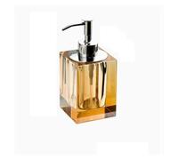 Juego de Accesorios baño Cristal, Botella champú Alta Gama, Recipiente for hisopos algodón, Bandeja Almacenamiento, decoración hoteles para Cocina y Baño(O-7x16cm)