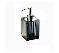 Juego de Accesorios baño Cristal, Botella champú Alta Gama, Recipiente for hisopos algodón, Bandeja Almacenamiento, decoración hoteles para Cocina y Baño(M-7x16cm)