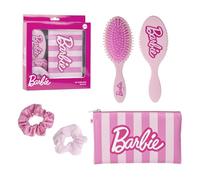 Juego de accesorios Barbie 4 piezas cepillo scrunchies pochette en caja regalo