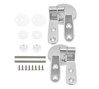 Juego de accesorios bisagra, pernos ajustables, tuercas, arandelas repuesto for cubierta asiento inodoro aleación Zinc, herramienta reparación suave, 1 Para Bisagras Asiento WC