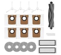 Juego de accesorios de 18 piezas para Dreame L10s Ultra/L10 Ultra/Xiaomi X20+, 1 x Cepillo Principal, 2 x Filtros, 4 x Fregonas, 6 x Bolsas de vacío, 4 x Cepillos Laterales, 1 x Cepillo de limpieza