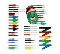 Juego de accesorios de 41 minas resistentes con clip de cocodrilo, sondas no perforantes, aplicaciones eléctricas generales, juego de cables aislados fuertes