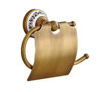 Juego de accesorios de baño de latón pulido con ganchos dorados para bata, toallero