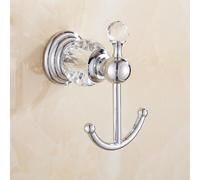 Juego de Accesorios de baño Estante de Toalla de baño de Cristal Soporte de Papel higiénico Barra de Toalla cromada Astilla Soporte para Cepillo de baño Gancho para Bata, Gancho para Bata