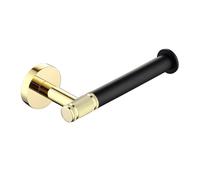 Juego de Accesorios de baño: Gancho para Batas Negro, toallero Dorado, Barra, Estante, Soporte para pañuelos, portarrollos de Papel higiénico de latón, Soporte para Cepillo de Dientes, Soporte para c
