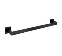 Juego de accesorios de baño negro mate - Estante de pared, soporte de papel higiénico, gancho para bata, toallero, accesorios de baño - Artículos esenciales modernos de almacenamiento y organización