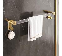 Juego de Accesorios de baño, toallero de aleación de Aluminio acrílico, Barra de Estante, Soporte para Cepillo de Papel higiénico montado en la Pared, Gancho para Ropa, toallero Individual
