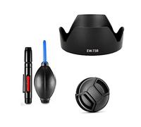 Juego de Accesorios de cámara para Canon EOS 5D, 5D II, 5D III, 5D IV cámara con Canon EF-S 18-135mm f/3.5-5.6 IS Lente Incluyendo EW73B Parasol de Lente, Tapa de Lente, Pluma de Limpieza, Bomba