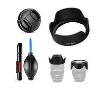 Juego de accesorios de cámara para Canon EOS M5, M3, M2, M cámara con Canon EF-M 18-150mm f/3.5-6.3 IS STM lente incluyendo EW60F parasol de lente, tapa de lente, pluma de limpieza, bomba
