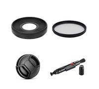 Juego de accesorios de cámara para Canon RF 28 mm f/2.8 STM lente con Canon EOS R6, R6 Mark II cámara incluyendo EW-55 lente de repuesto de parasol, filtro UV MC, tapa de lente, bolígrafo de limpieza