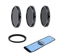 Juego de accesorios de cámara para Panasonic Lumix DMC TZ200, ZS200 cámara incluyendo ND2 ND4 ND8 filtro conjunto, anillo adaptador, bolsa de filtro negro