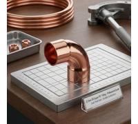 Juego de accesorios de cobre puro de 90 grados para sistemas de aire acondicionado de camiones automotrices y para aplicaciones generales de tuberías con sello a prueba de fugas, 10 unidades