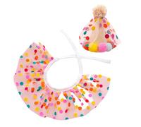 Juego de accesorios de cumpleaños para mascotas con bandana, babero y sombrero de cono, diseño cómodo y fácil de llevar para perros pequeños y gatos, accesorios de cumpleaños