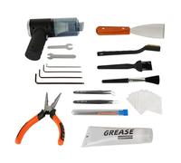 Juego de accesorios de impresora con kits de limpieza de boquillas, cepillos raspadores, pinzas, pieza de repuesto para boquilla de limpieza detallada