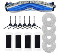Juego de accesorios de limpieza compatibles con Ecovacs T30S T30S Pro Robot Aspirador Filtro de cepillo lateral