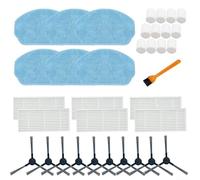 Juego de accesorios de repuesto para aspiradora MAMNV, filtros de cepillos laterales y almohadillas de fregona para robot aspirador BR150/BR151