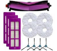 Juego de accesorios de repuesto para Eureka J15 Pro y para Ultra, incluyendo cepillo principal, cepillos laterales, filtro y kit de paño de fregona para un mantenimiento integral de la aspiradora