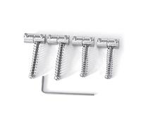 Juego de accesorios de repuesto para instrumentos musicales de bajo, 4 cuerdas, puente de guitarra eléctrica, bloque de placa de sillín
