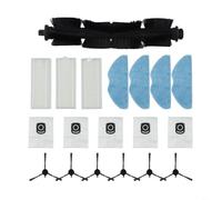 Juego de accesorios de repuesto para Tefal para X-Plorer Serie 75 S+ RG8597W con filtro de cepillo principal y bolsas de recogida (A)