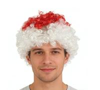 Juego de accesorios de rugby escocés para adultos, peluca de las Seis Naciones para adultos, peluca afro de Inglaterra, peluca afro de bandera, para hombres y mujeres, partidarios del equipo deportivo